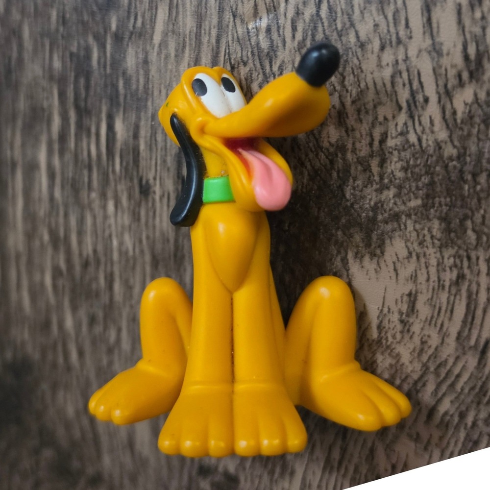 DISNEY Pluto PVC Figure Kids OS Yellow McDonald's Happy Meal Toy Collectible‎